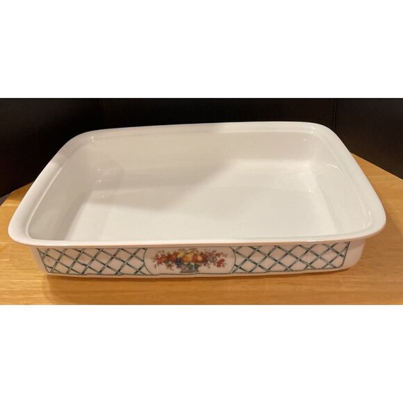 Villeroy & Boch Basket Lasagna Casserole Baking Dish‎ 12” X 9” Germany Vintage - Picture 1 of 5